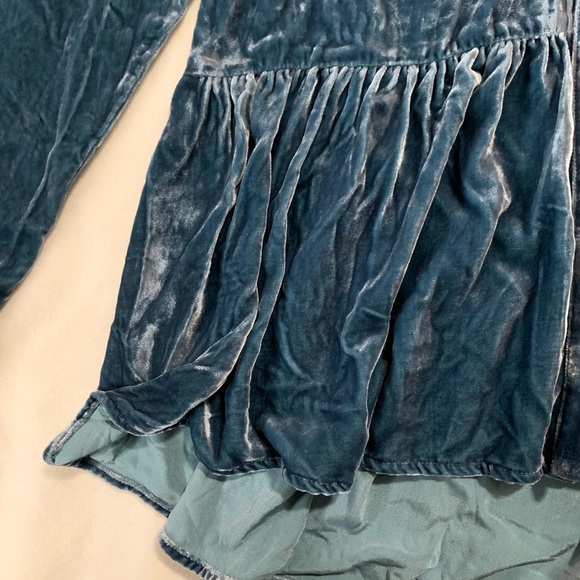 Sundance | Crushed Velvet Button Down Top Large - Picture 4 of 6